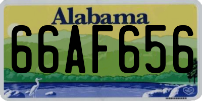AL license plate 66AF656