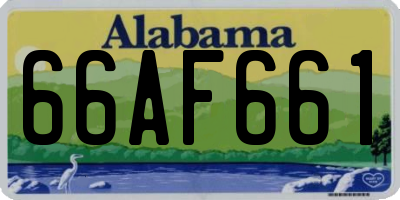 AL license plate 66AF661