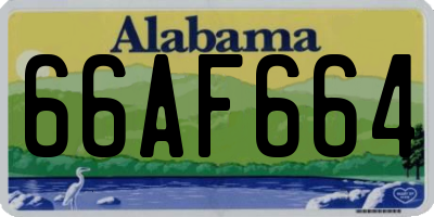 AL license plate 66AF664