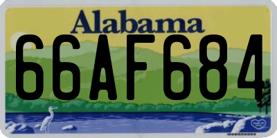 AL license plate 66AF684