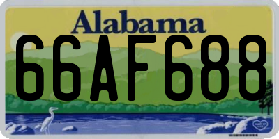 AL license plate 66AF688