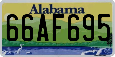 AL license plate 66AF695