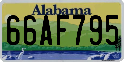 AL license plate 66AF795