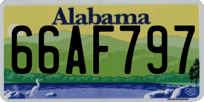AL license plate 66AF797