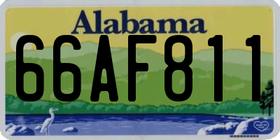 AL license plate 66AF811
