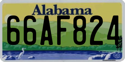 AL license plate 66AF824