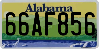 AL license plate 66AF856