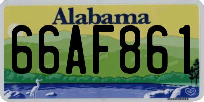 AL license plate 66AF861