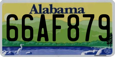 AL license plate 66AF879