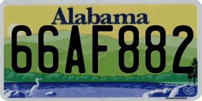 AL license plate 66AF882