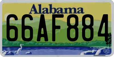 AL license plate 66AF884