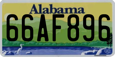 AL license plate 66AF896