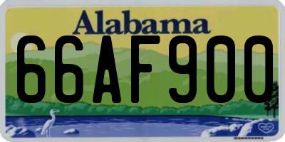 AL license plate 66AF900