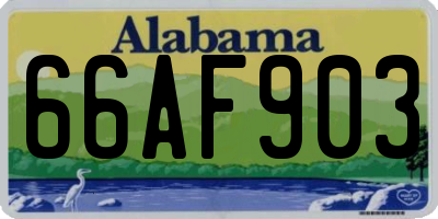 AL license plate 66AF903