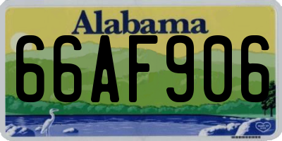 AL license plate 66AF906
