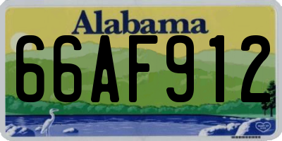 AL license plate 66AF912