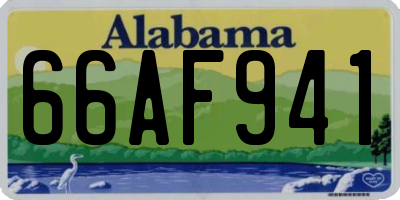 AL license plate 66AF941