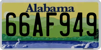 AL license plate 66AF949