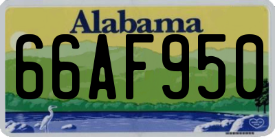 AL license plate 66AF950