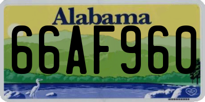 AL license plate 66AF960