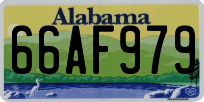 AL license plate 66AF979