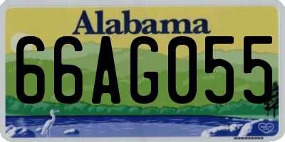 AL license plate 66AG055