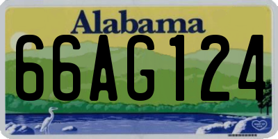 AL license plate 66AG124