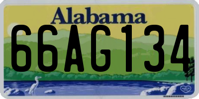 AL license plate 66AG134