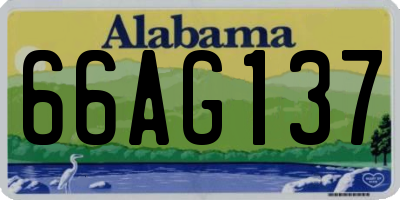 AL license plate 66AG137