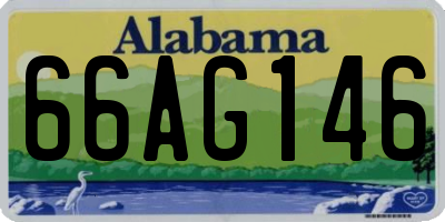 AL license plate 66AG146