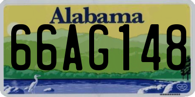 AL license plate 66AG148