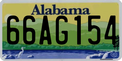 AL license plate 66AG154