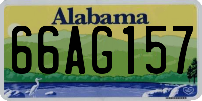 AL license plate 66AG157