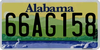AL license plate 66AG158