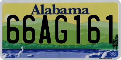 AL license plate 66AG161