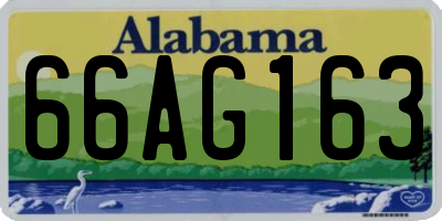 AL license plate 66AG163