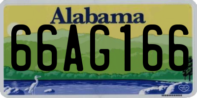 AL license plate 66AG166