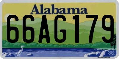 AL license plate 66AG179