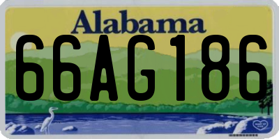 AL license plate 66AG186