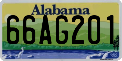 AL license plate 66AG201