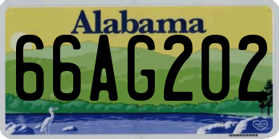 AL license plate 66AG202