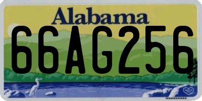 AL license plate 66AG256