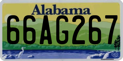 AL license plate 66AG267