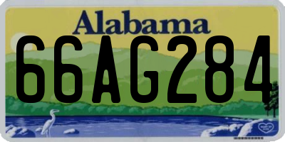 AL license plate 66AG284