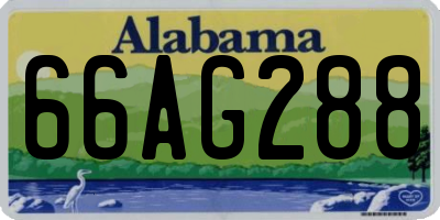 AL license plate 66AG288