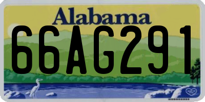 AL license plate 66AG291