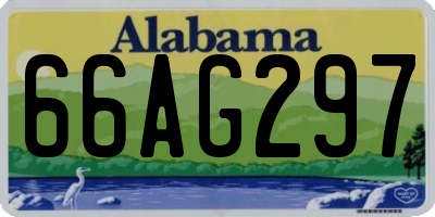 AL license plate 66AG297