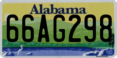 AL license plate 66AG298
