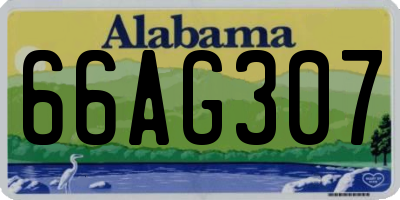 AL license plate 66AG307