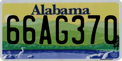AL license plate 66AG370